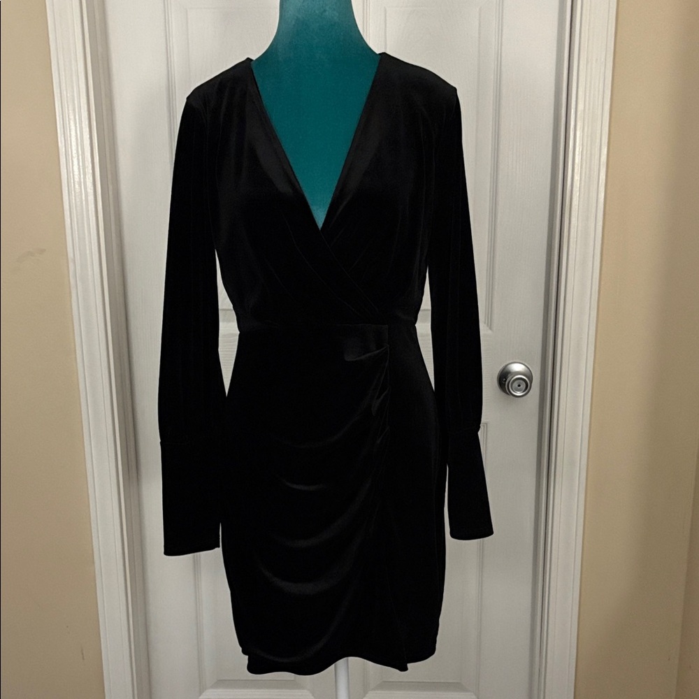 Express Black Long Sleeve Dress